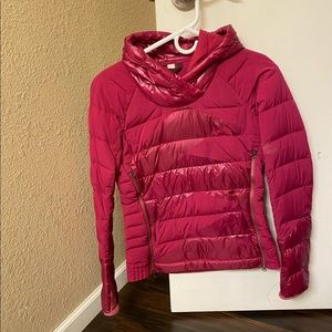 Pink side zip lulu coat